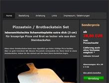 Tablet Screenshot of pizzastein24.de